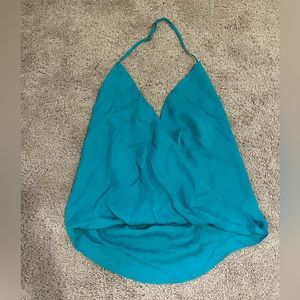 Parker wrap silk halter top tank sleeveless new